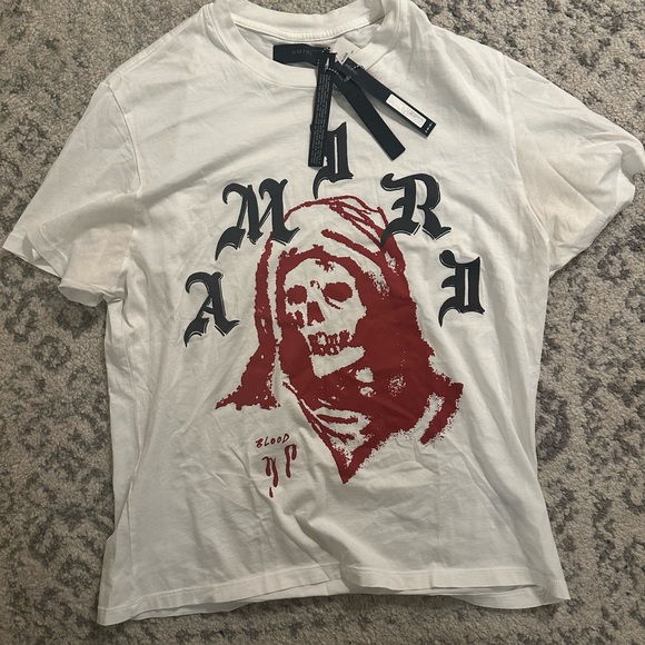 AMIRI
logo-print cotton T-shirt size large white - Picture 7 of 11